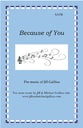 Because of You SATB choral sheet music cover